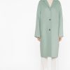 Women Joseph Coats & Parkas | Caia Wool And Cashmere-Blend Felt Coat Sage