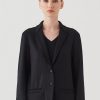 Women Transit Par Such Coats & Parkas | Boyfriend Blazer Black