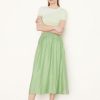 Women VINCE Skirts | Smocked Waist Pull On Skirt Sprout