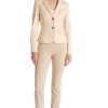 Women MARC CAIN Jackets & Blazers | Body Hugging Blazer With Princess Seams 132-Dark Cream