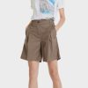 Women MARC CAIN Shorts | High Waisted Short With Inverted Pleat