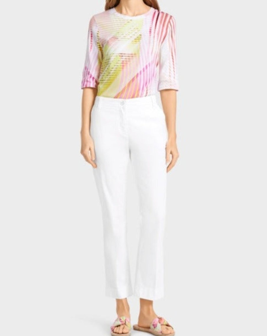 Women MARC CAIN Pants | Sporty Rethink Together Pants 100-White