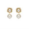 Women Oscar De La Renta Jewellery | Crystal & Pearl Drop Earrings