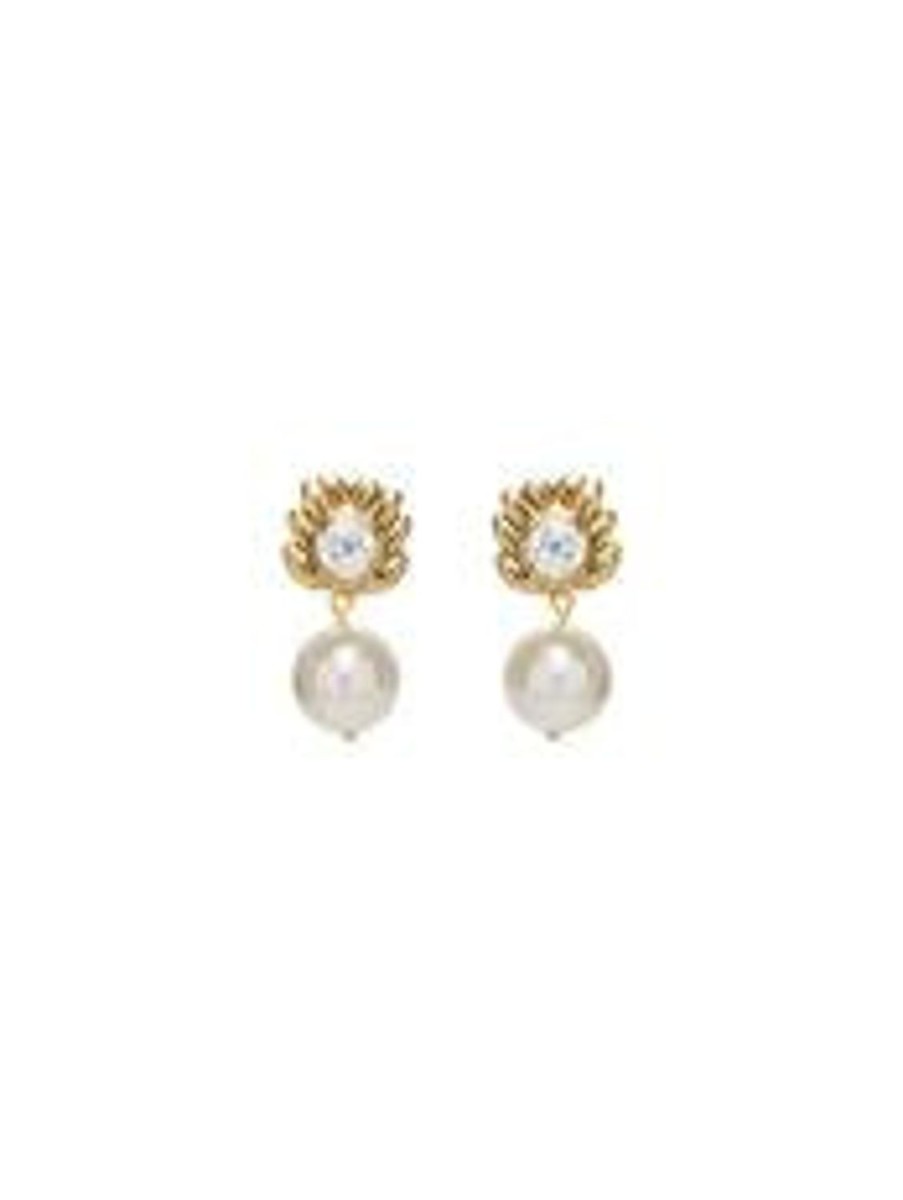 Women Oscar De La Renta Jewellery | Crystal & Pearl Drop Earrings