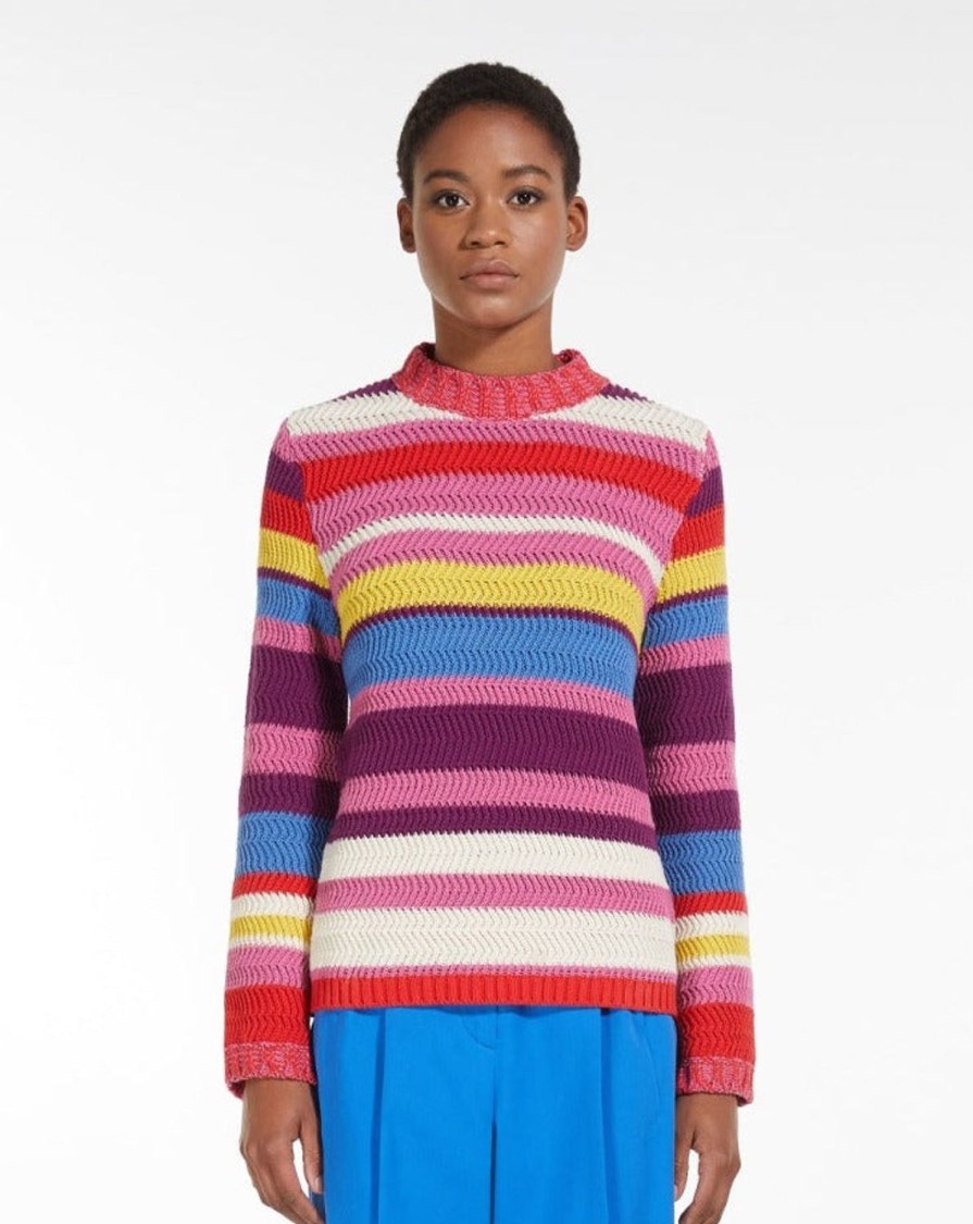 Women MAX MARA Knitwear | Kabir Striped Sweater Multicoloured