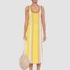 Women Joseph Dresses | Colour Block Rib Dress Ivory Combo