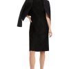 Women MARC CAIN Dresses | Classic Little Black Dress W Lurex Thread 900-Black