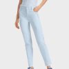 Women MARC CAIN Jeans & Denim | Organic Cotton Light Blue Tapered Leg Jean 304-Sf Pwd Blue