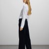 Women Aspesi Pants | Easy Relaxed Pants Wide Leg Black