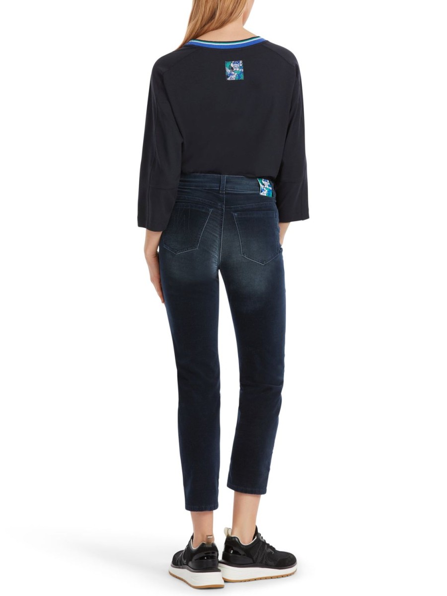 Women MARC CAIN Jeans & Denim | Five Pocket Navy Jeans 395-Mngt Blue