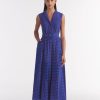 Women SALONI LODHA Dresses | Arya D Dress Polka Indigo Plmt