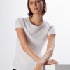 Women MAJESTIC FILATURES T-Shirts & Singlets | Jamie Round Neck Cotton Deluxe