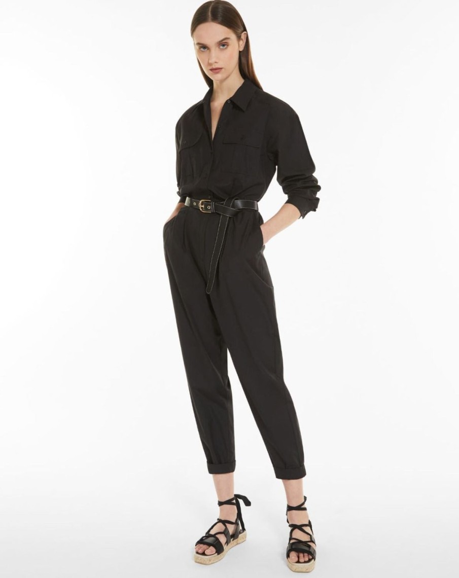 Women MAX MARA Jumpsuits & Playsuits | Fosco Cotton Poplin Jumpsuit