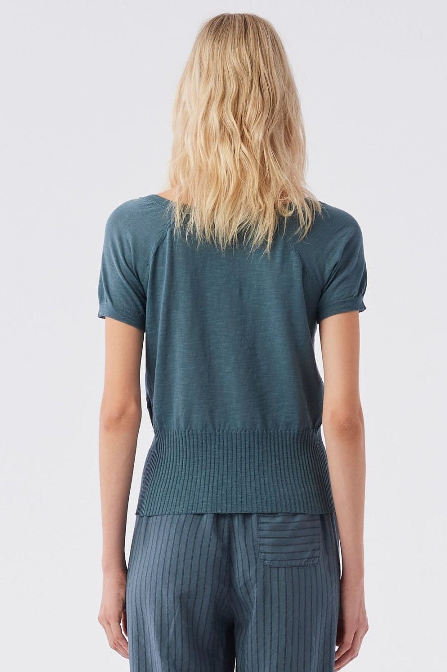 Women Transit Par Such T-Shirts & Singlets | Rib Knit Tee