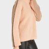 Women MARC CAIN Knitwear | Two Toned Sweater Made In Germany Sandy Tan