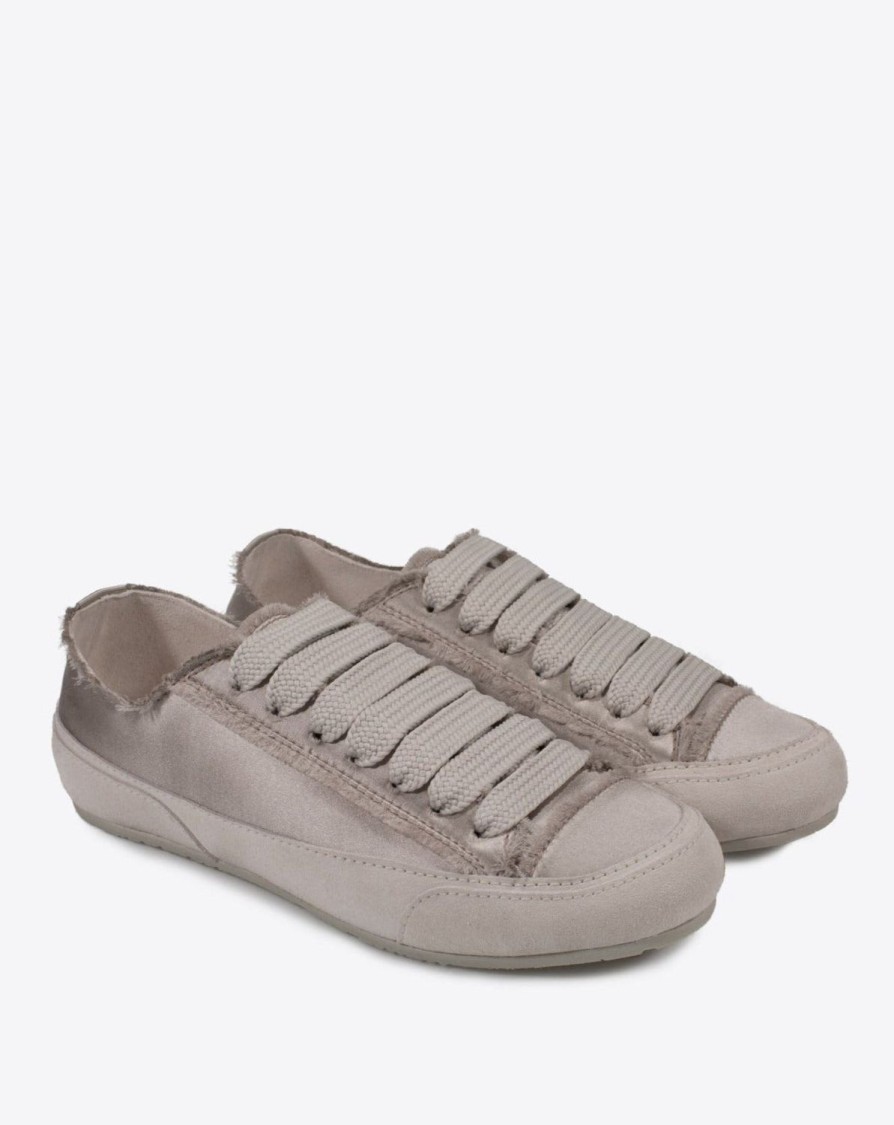 Women Pedro Garcia | Parson Feather Satin Sneakers