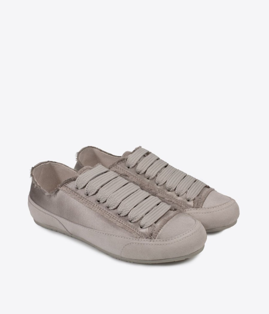 Women Pedro Garcia | Parson Feather Satin Sneakers