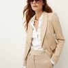 Women VERONICA BEARD Jackets & Blazers | Hosanna Dickey Jacket Dark Camel Light Camel