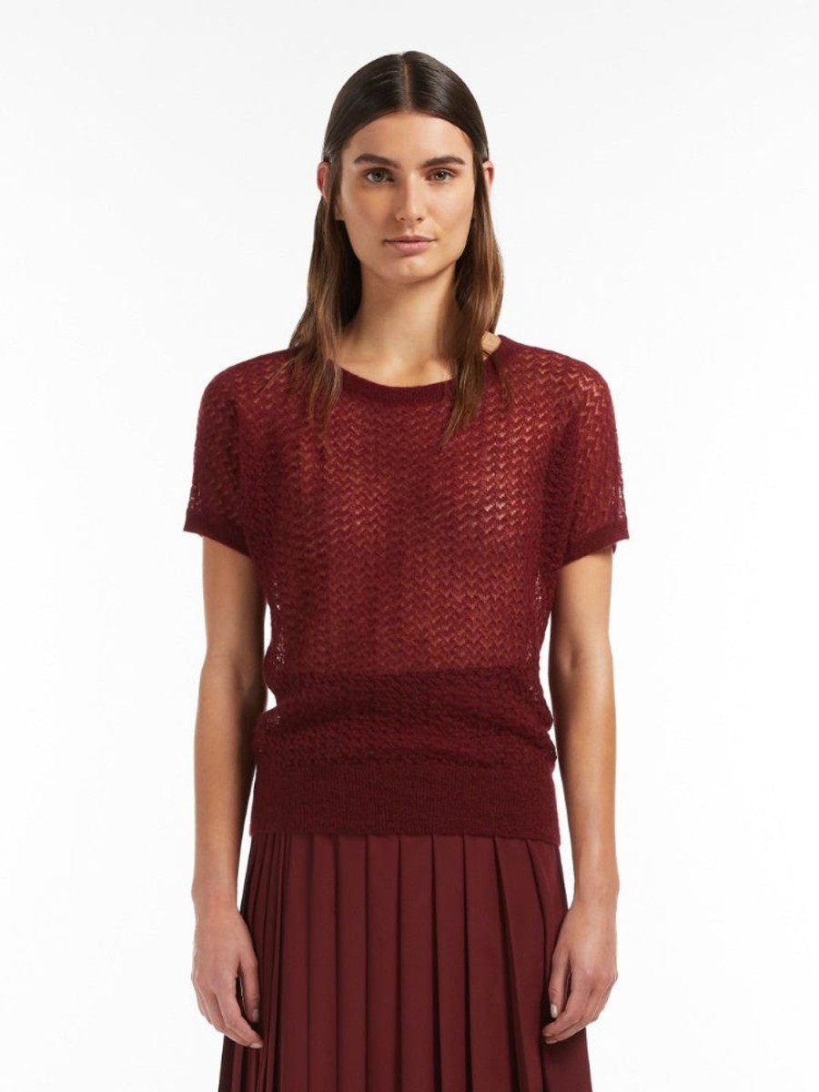 Women MAX MARA Tops | Prosit Knit Top Wine