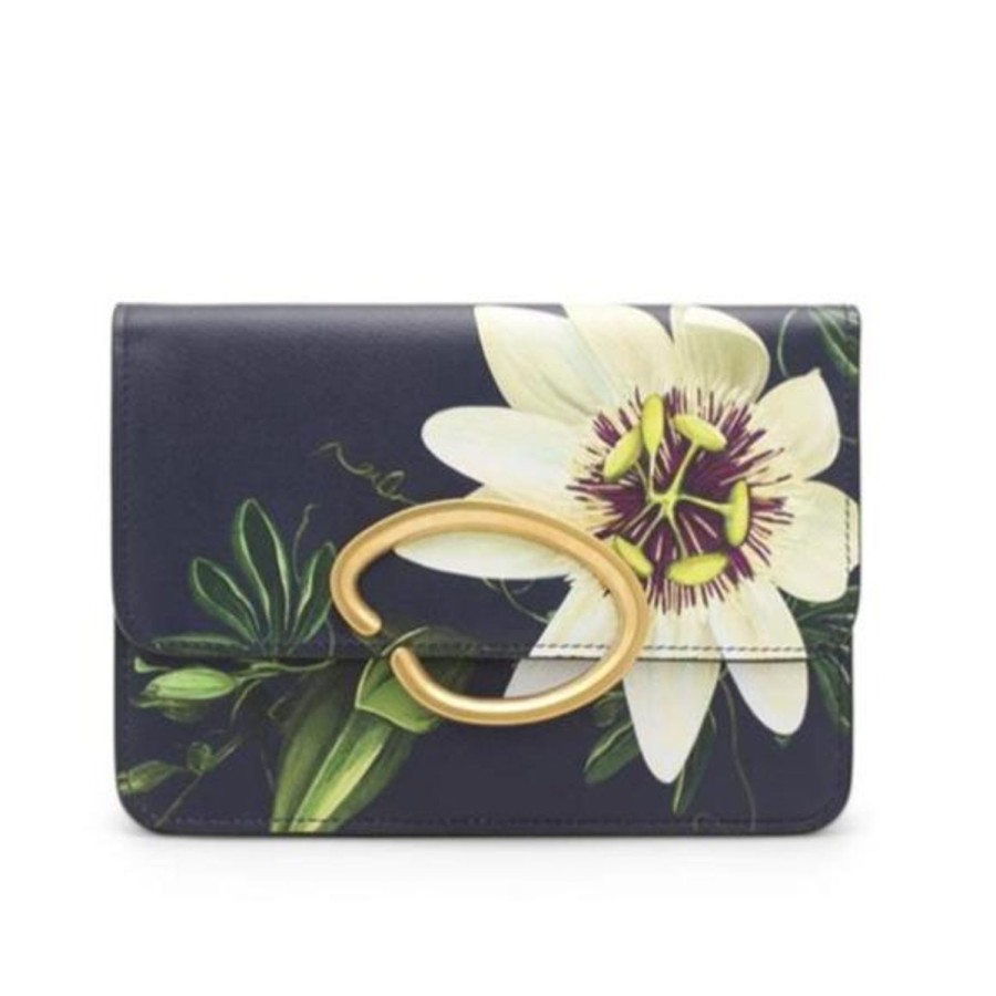 Women Oscar De La Renta Bags | Multi Starfruit O Pochette Bag Navy Blue