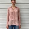 Women 120% LINO Shirts & Blouses | Long Sleeve Shirt T0W117