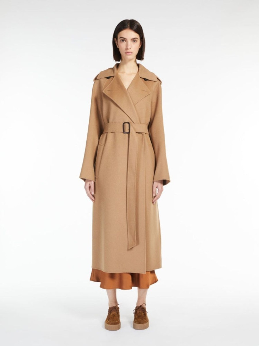 Women MAX MARA Coats & Parkas | Cobalto Trench Camel