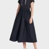 Women MARC CAIN Loungewear | Dress With Cords 395-Mnt Blue