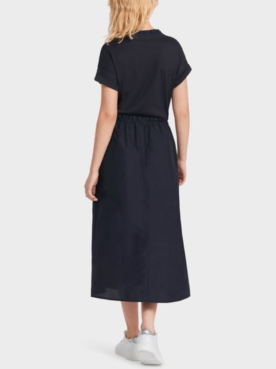 Women MARC CAIN Loungewear | Dress With Cords 395-Mnt Blue