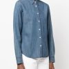 Women Aspesi Shirts & Blouses | Fitted Button-Down Shirt-544-V062 Denim