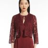 Women MAX MARA Jackets & Blazers | Lecco Lace Jacket Bordeaux