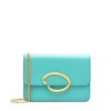 Women Oscar De La Renta Bags | Sea Green O Chain Wallet