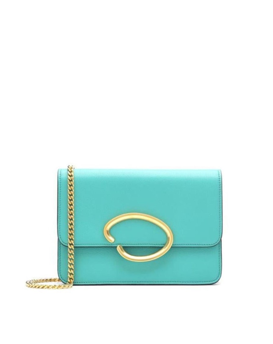 Women Oscar De La Renta Bags | Sea Green O Chain Wallet