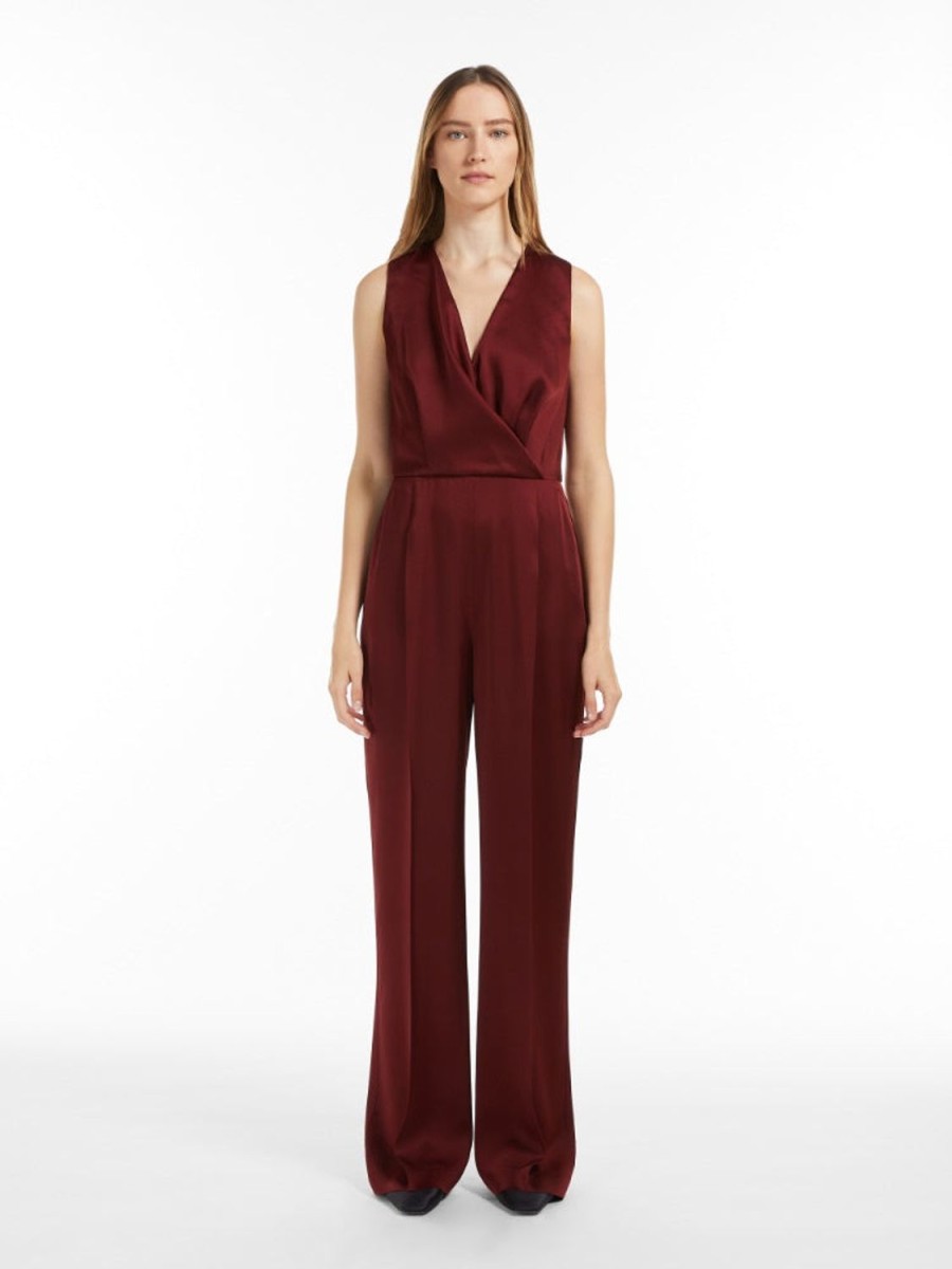 Women MAX MARA Jumpsuits & Playsuits | Alamaro Jumpsuit Bordeaux