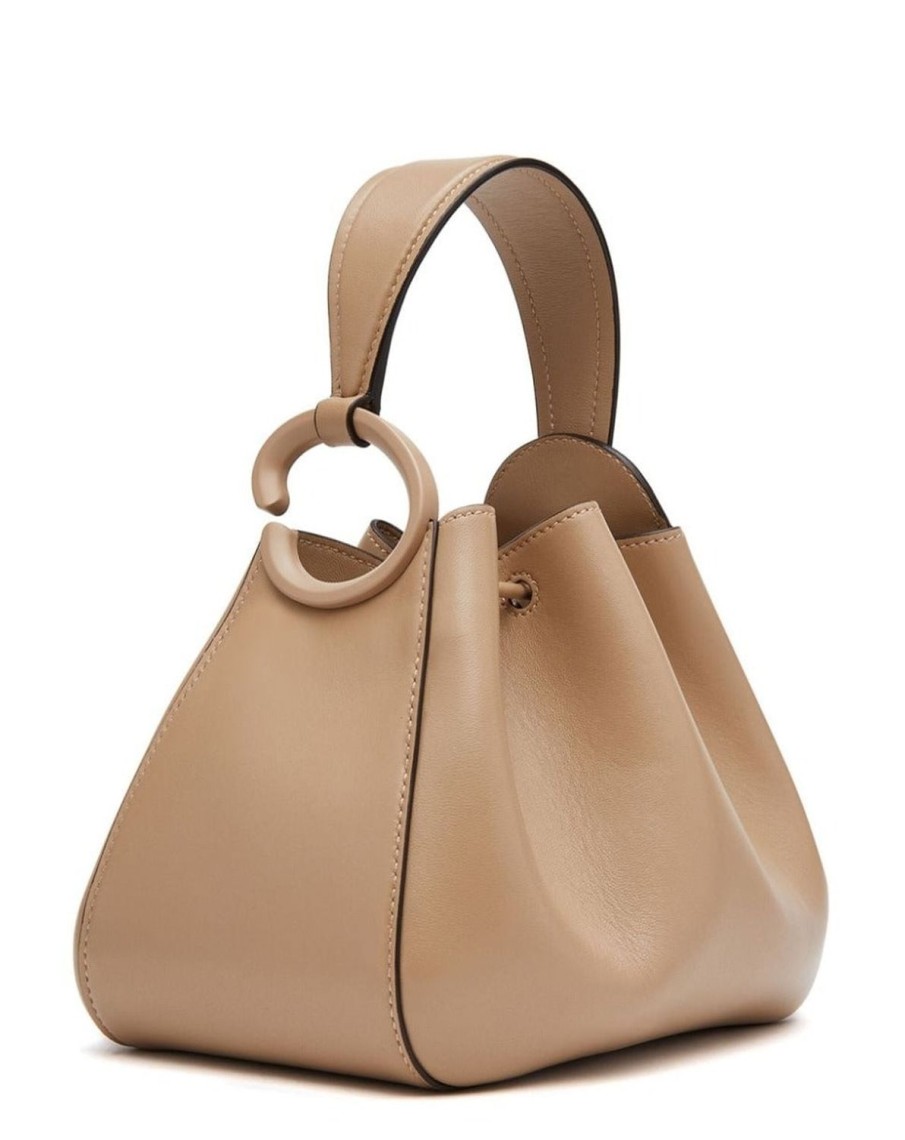 Women Oscar De La Renta Bags | O Handle Bag Nappa Nude