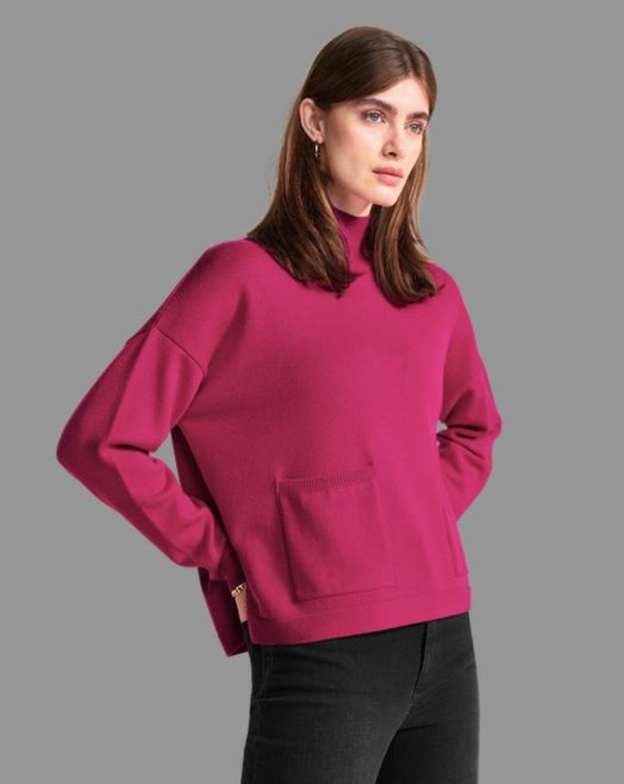 Women Riani Knitwear | Long/ Sl Pullover With Front Pocket-2371157534 Peony