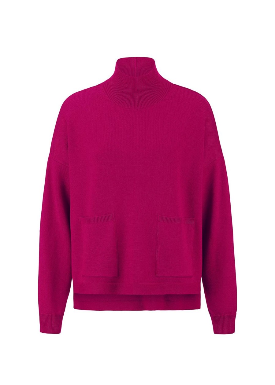 Women Riani Knitwear | Long/ Sl Pullover With Front Pocket-2371157534 Peony