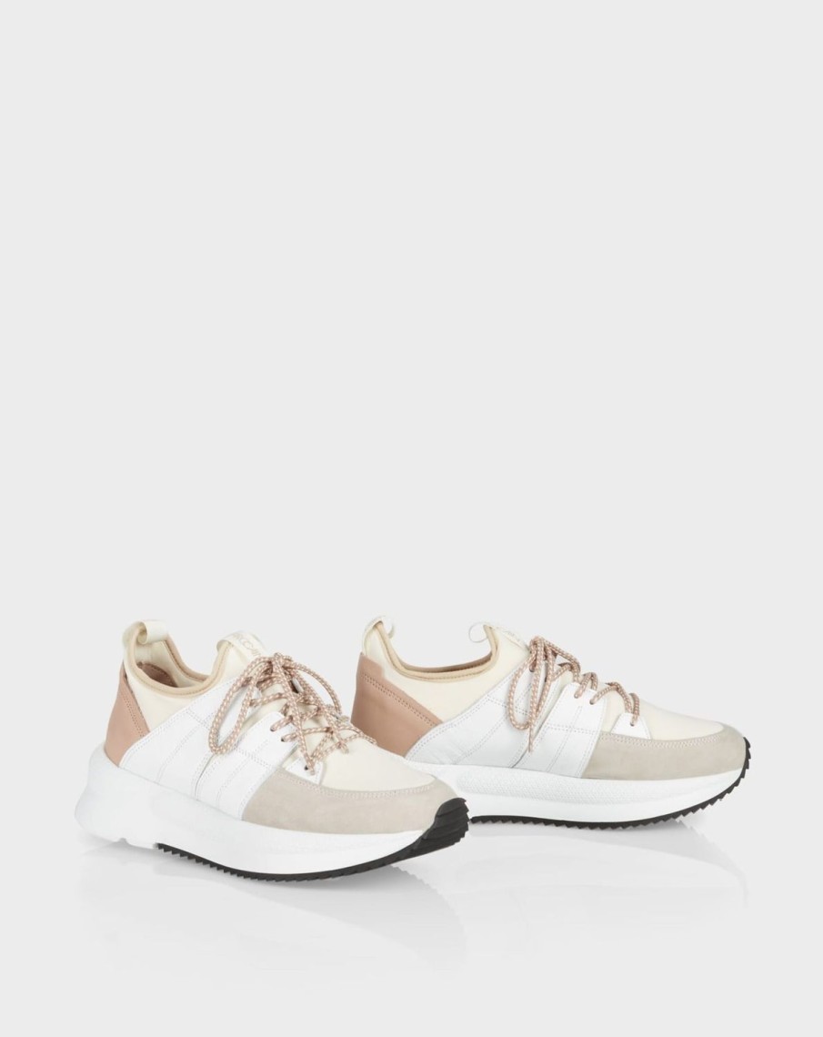 Women MARC CAIN | Sporty Trainers In Mixed Colours W A Slightly Flared Sole 205-Bright Tan