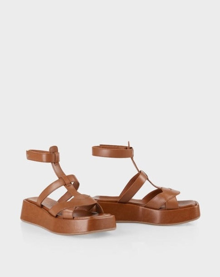 Women MARC CAIN | Sandals With Ankle Straps 695-Moro