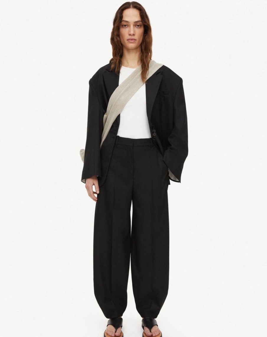 Women BY MALENE BIRGER Pants | Carlien Ballon Shaped Trouser Black