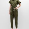 Women VERONICA BEARD Jumpsuits & Playsuits | Eakin Jumpsuit Army Green