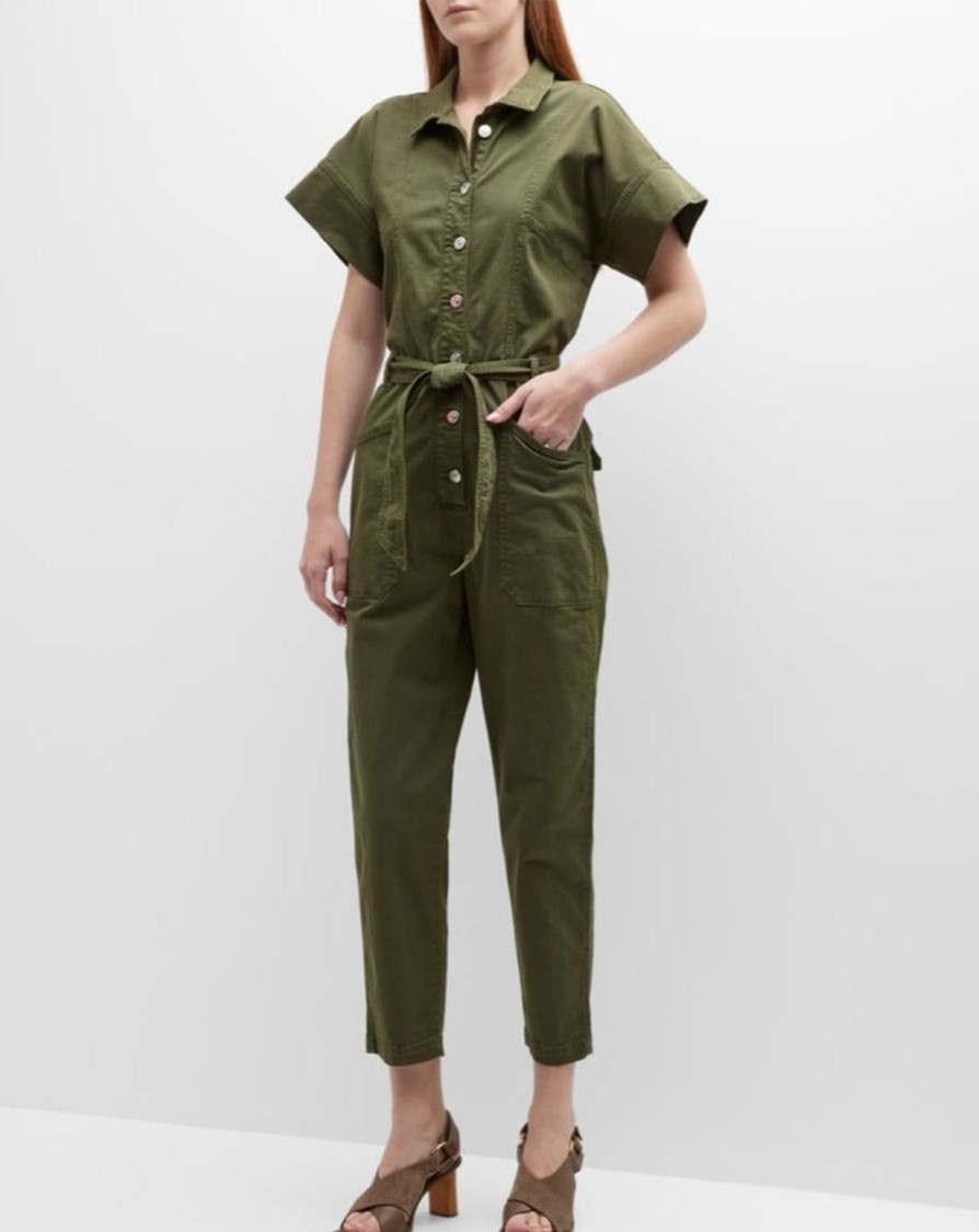 Women VERONICA BEARD Jumpsuits & Playsuits | Eakin Jumpsuit Army Green