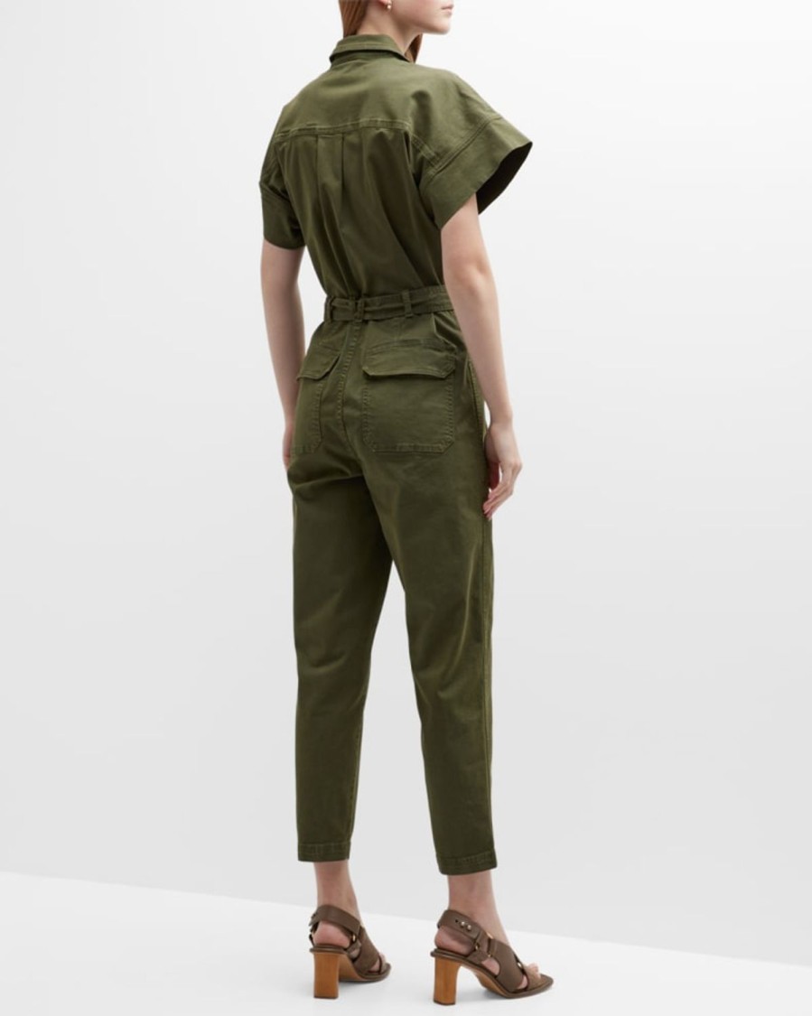 Women VERONICA BEARD Jumpsuits & Playsuits | Eakin Jumpsuit Army Green