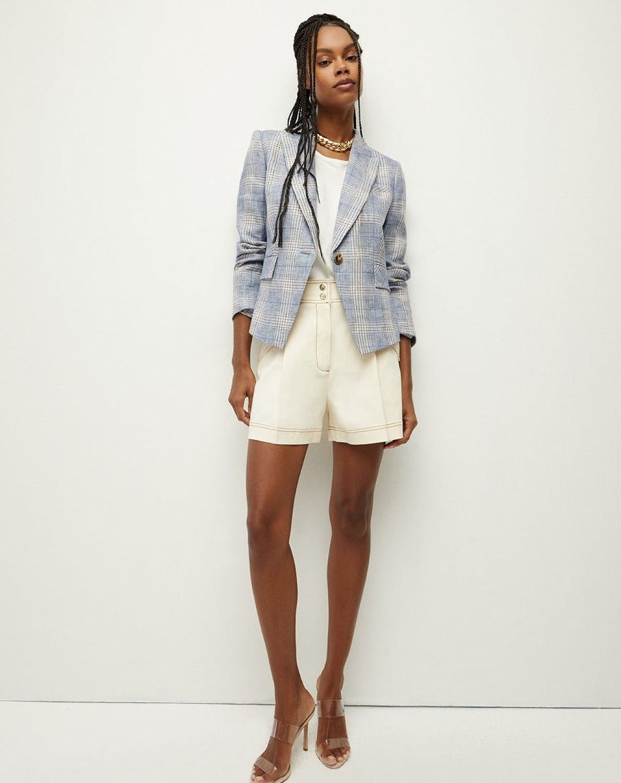 Women VERONICA BEARD Jackets & Blazers | Hosanna Dickey Jacket Blue Multi