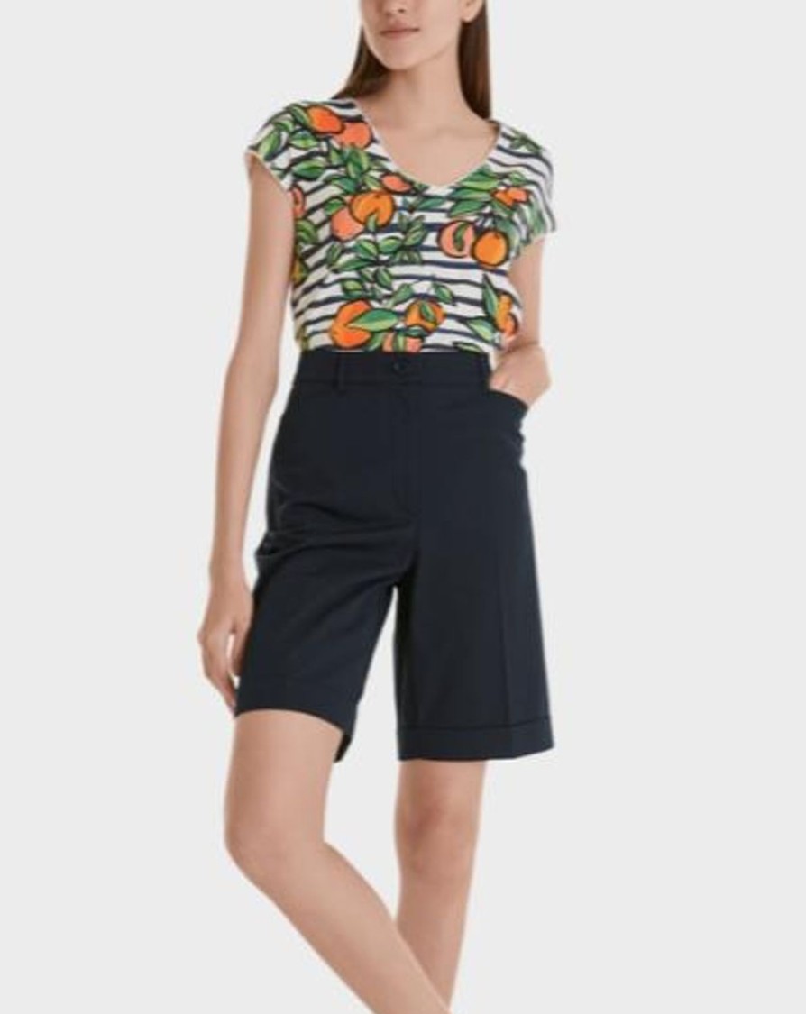 Women MARC CAIN Shorts | Tailored Midi Length Short