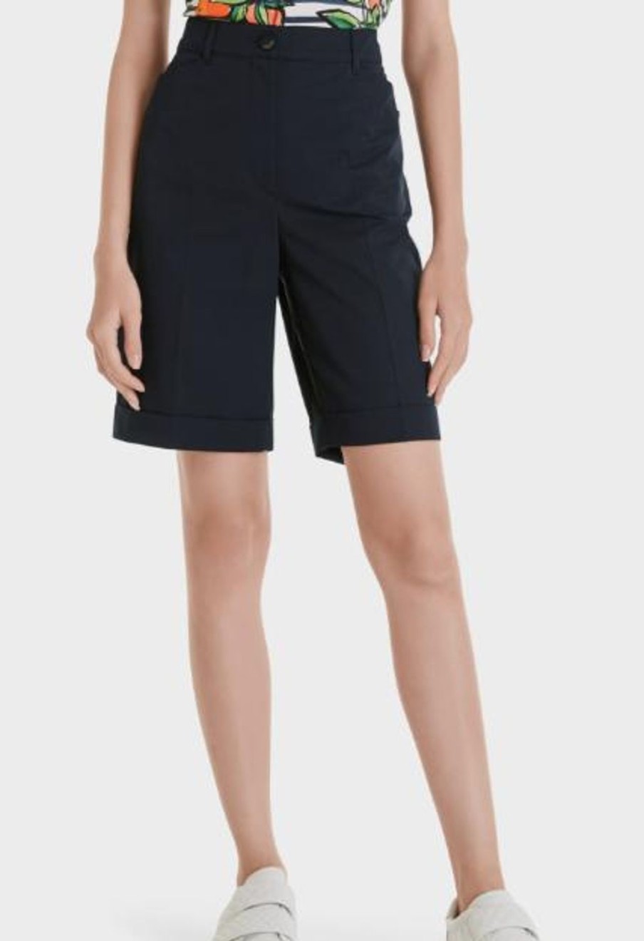 Women MARC CAIN Shorts | Tailored Midi Length Short