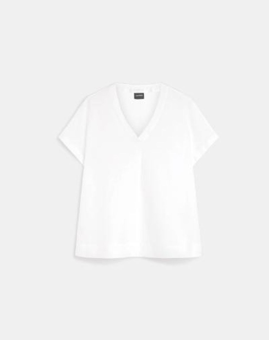 Women Aspesi Tops | Top Mod 5608-V Neck S/Sl Linen