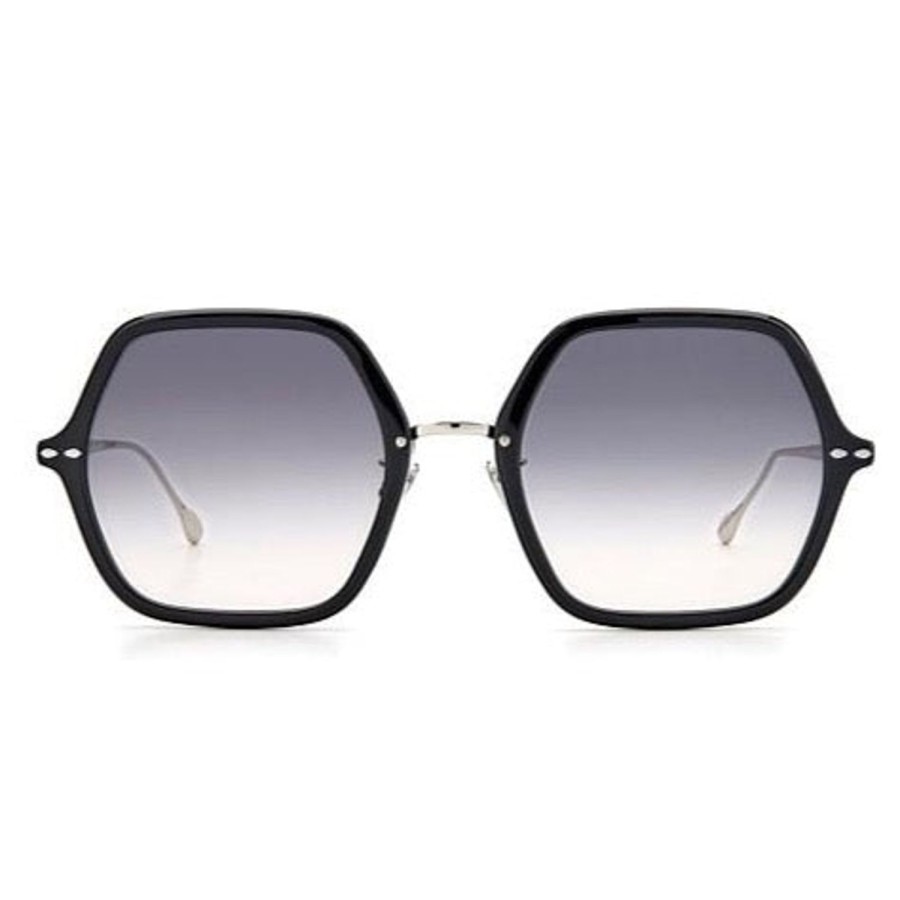 Women Isabel Marant Sunglasses | Maelle Black Sunglasses Black Silver