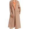 Women MARC CAIN Coats & Parkas | Wool Classic Slim Fit Coat 618-Brt Toffee