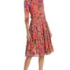 Women Samantha Sung Dresses | Avenue Dress Millie Fruit Soft Coral