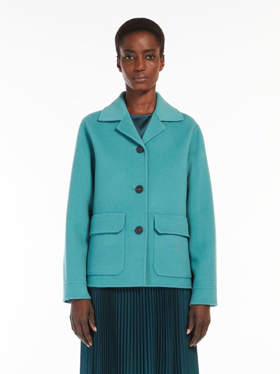 Women MAX MARA Coats & Parkas | Cervino Wool Jacket Jade